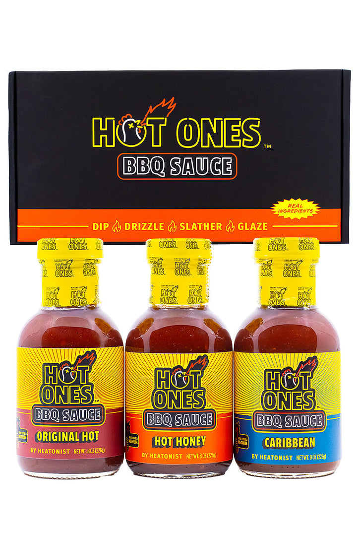 Hot Ones BBQ Trio Pack (Original / Hot Honey / Caribbean) W6