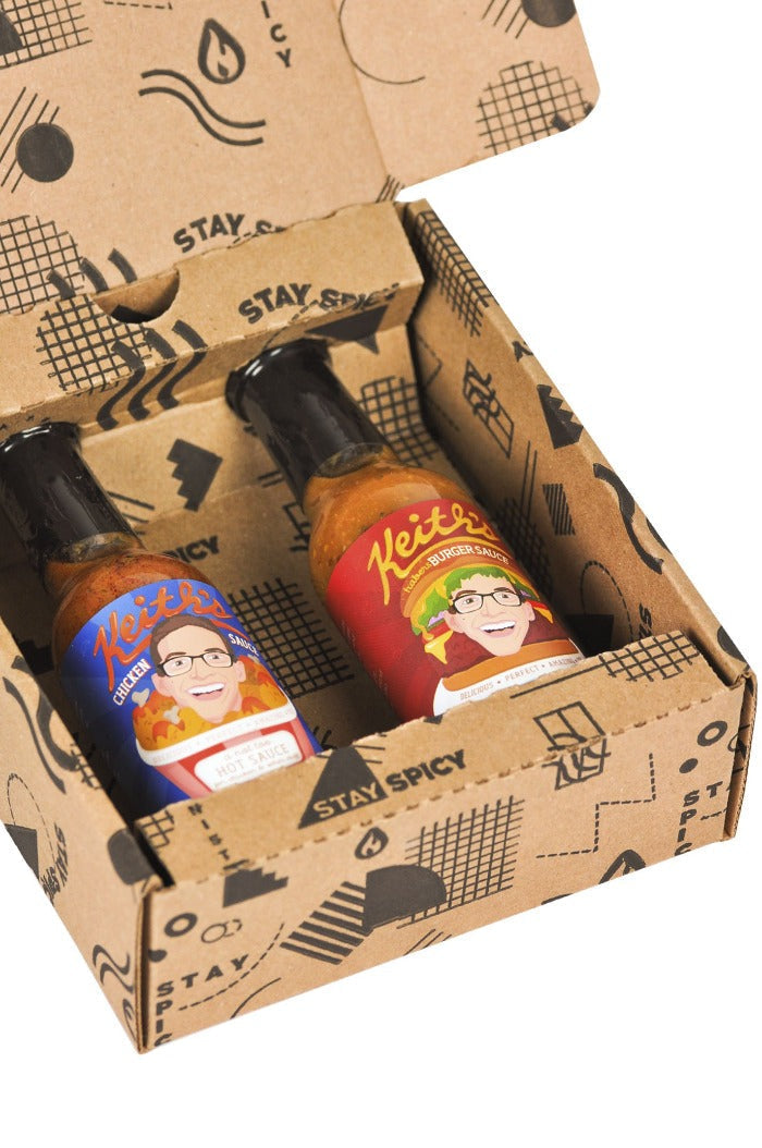 Chicken & Burger Hot Sauce Duo Pack | Keith's H0