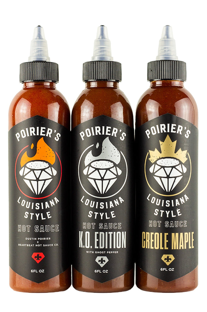 Poirier's Louisiana Style Hot Sauce Trio Pack | Dustin Poirier’s Louisiana Style P9